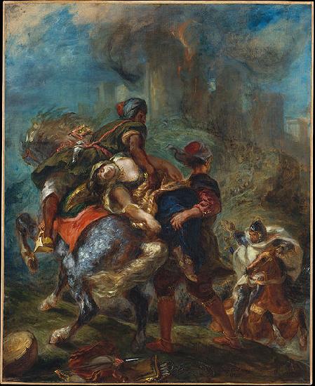 Eugene Delacroix Abduction of Rebecca oil painting image